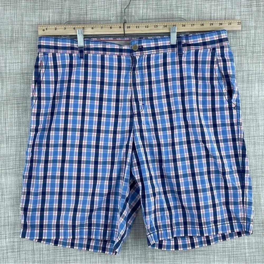 Izod Shorts plaid Mens Size 40 2983